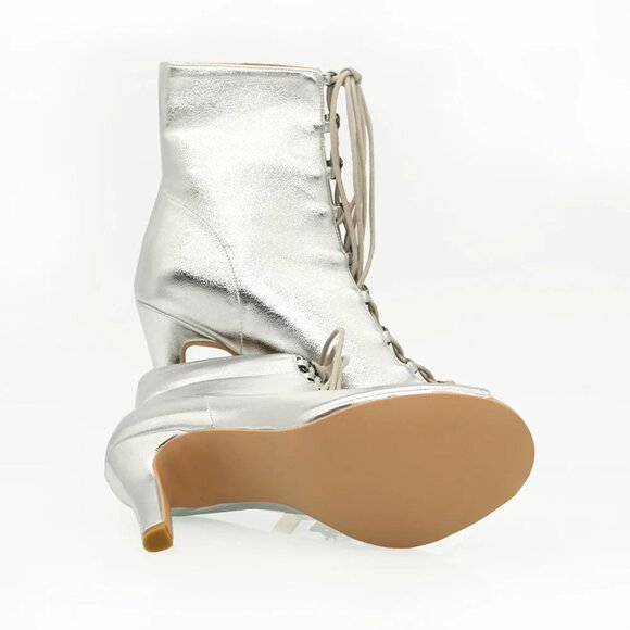 Vamp Vortex Dance Heels size women's 10 (EU42) - Silver - Picture 2 of 7